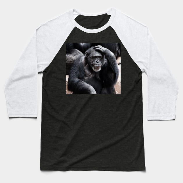 Chimpanzee Baseball T-Shirt by kawaii_shop